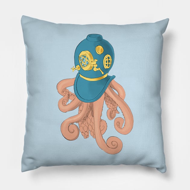 scuba Pillow by Thearchian