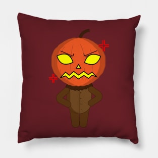 Angry Pumpkin Pillow