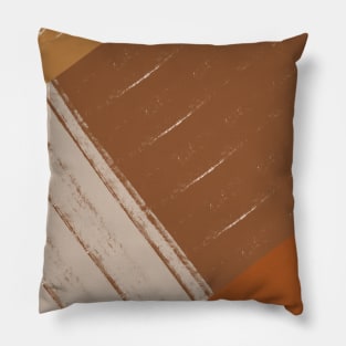 Warm Color Stripes Contemporary Pillow