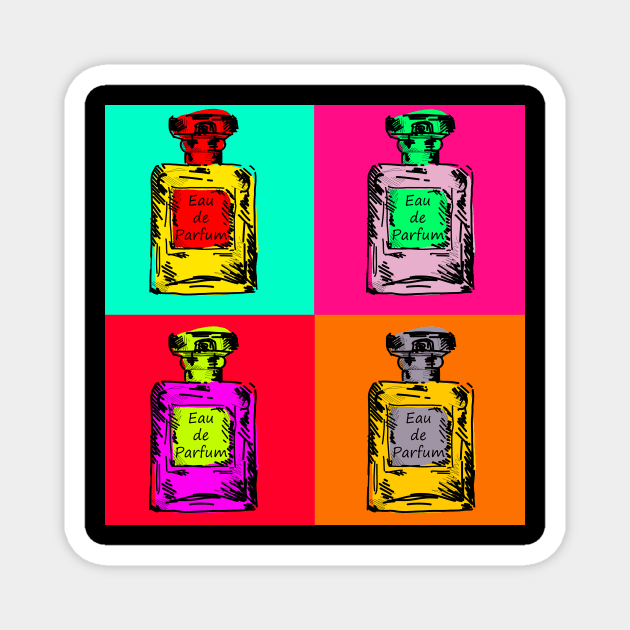 POP ART Perfume Bottle Magnet by BeautyMeow