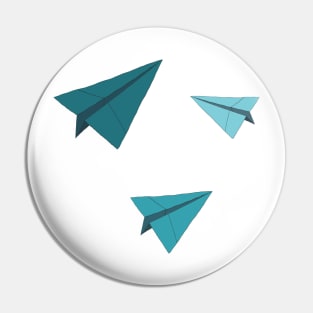 Paper Planes Sticker Pack Teal Pin