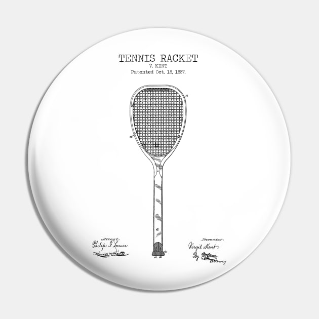 TENNIS RACKET patent Pin by Dennson Creative