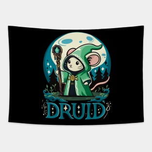 Druid Mouse Under the Moon Tapestry