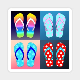 Flip Flop Pop Art Magnet