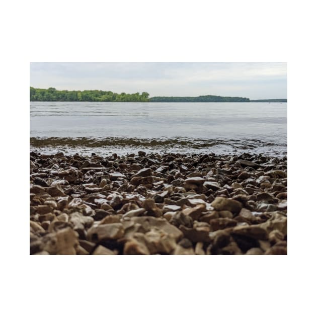 Rocky Lake Beach Photographic Image by AustaArt