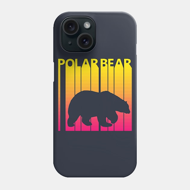 Vintage Retro Polar Bear Gift Phone Case by GWENT