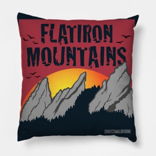 Flatiron Mountains Pillow