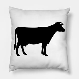 Cow Silhouette Pillow