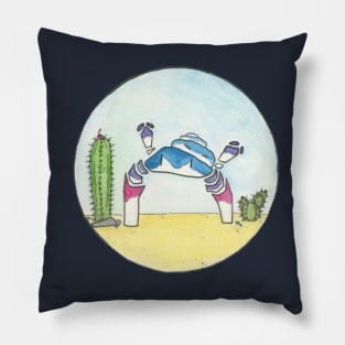 Cactus Rock Creature :: Imaginary Creatures Pillow