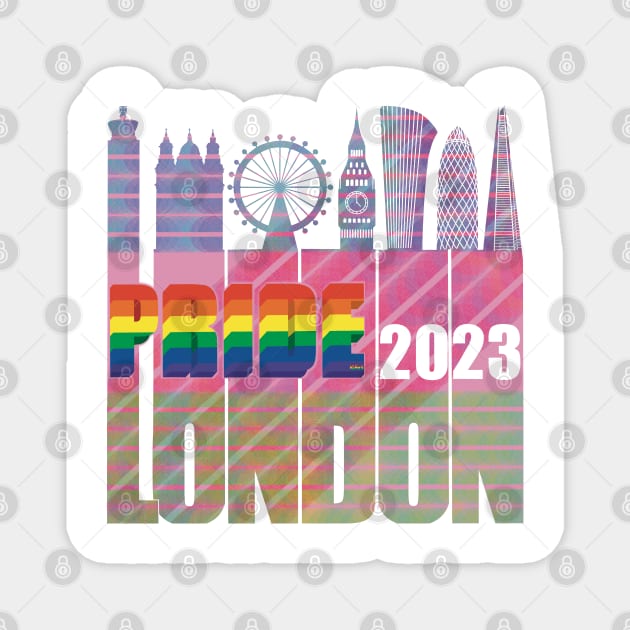 Pride London 2023 Magnet by KateVanFloof