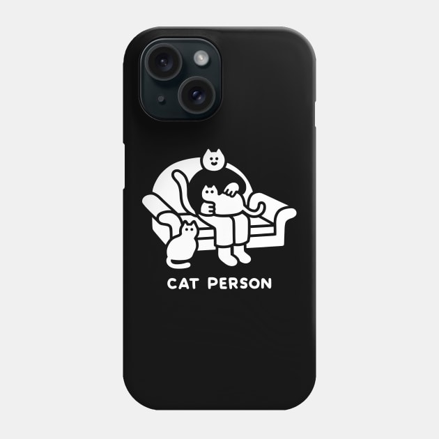 Cat Person Phone Case by obinsun