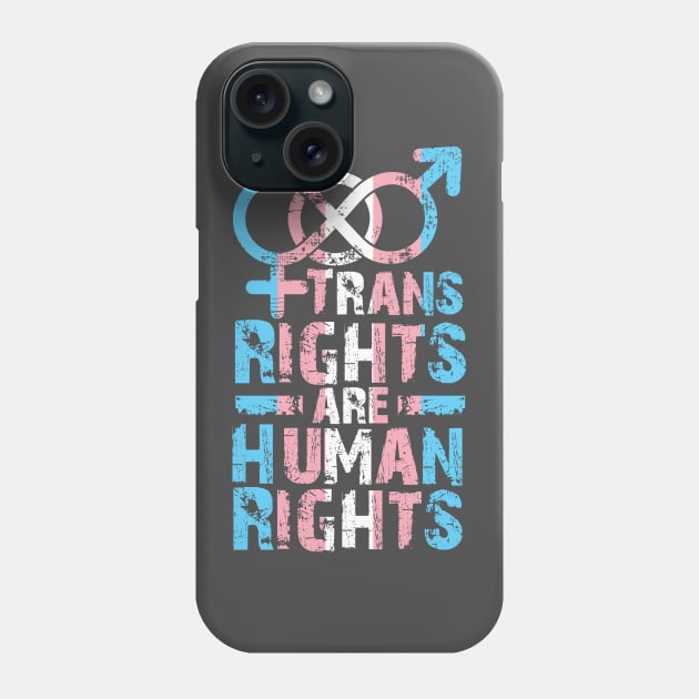 Trans rights are Human Rights Phone Case by Trans Action Lifestyle