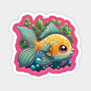 Cute Guppy Fish Magnet