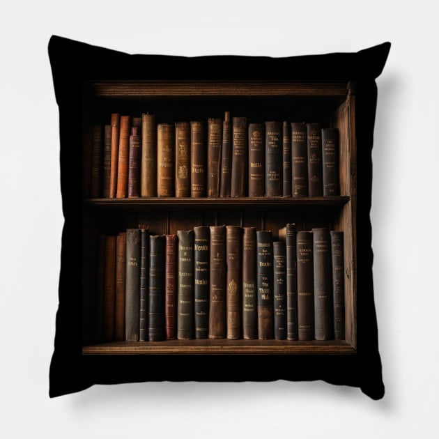 Phantoms of the Bookshelf Pillow by Haunted History Chronicles