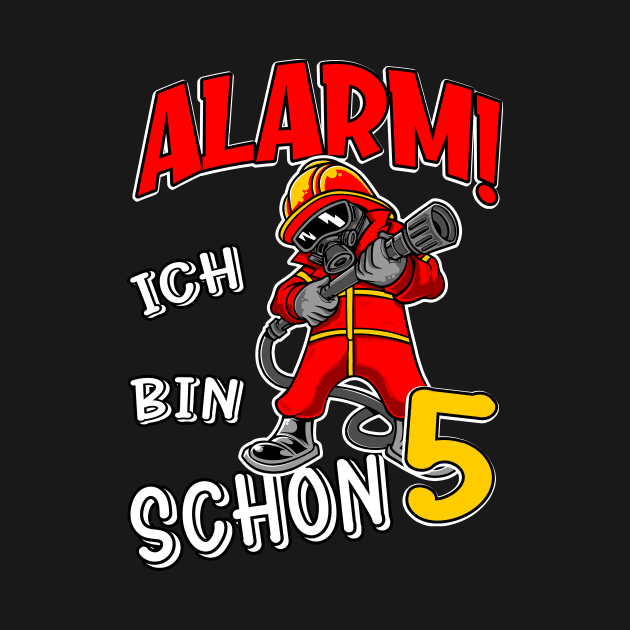 5. Kindergeburtstag Feuerwehr Kinder by Foxxy Merch