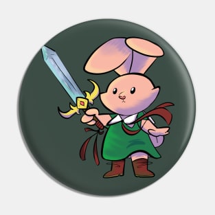 Bunny Warrior Pin