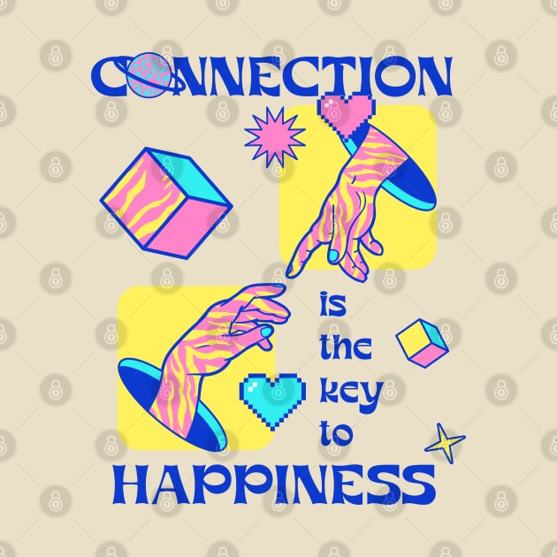 "Connection Is Key To Happiness" - Inspirational Quotes On Yoga by i am Cuta