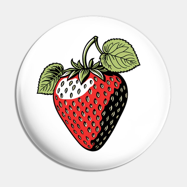 Simplicity of Sweet Red Strawberry Pin by Yilsi