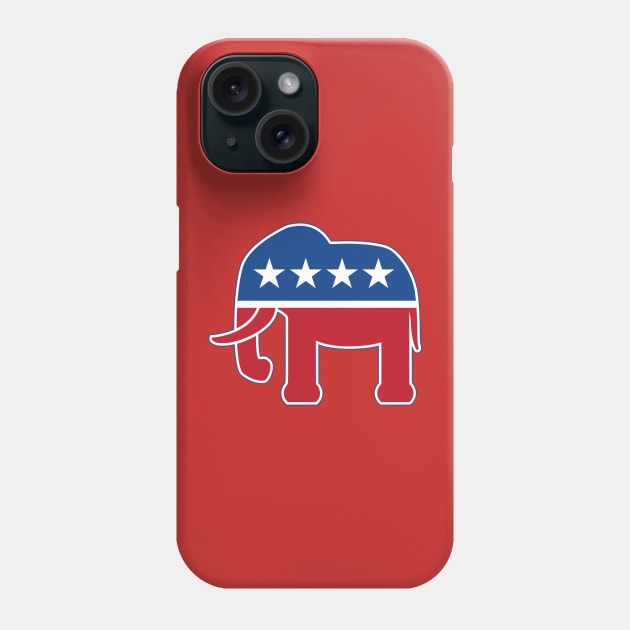 Republican Elephant Phone Case by hobrath