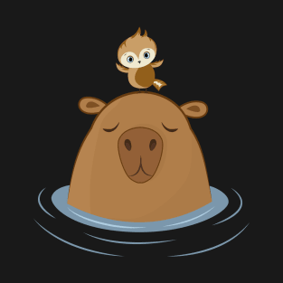 The capybara and the bird T-Shirt