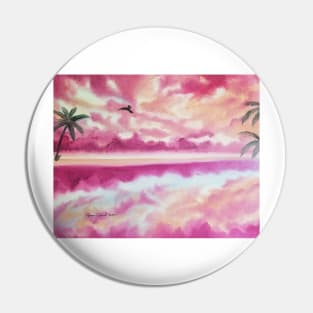 Freedom, Pink Sunset Beach, Pink Sky, Cloudy Sky, Skyscape, Waterscape, Rose Beach, Palms, Palm Trees Pin