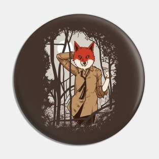 Hipster fox Pin