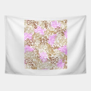 Pastel colored floral leaf pattern Tapestry