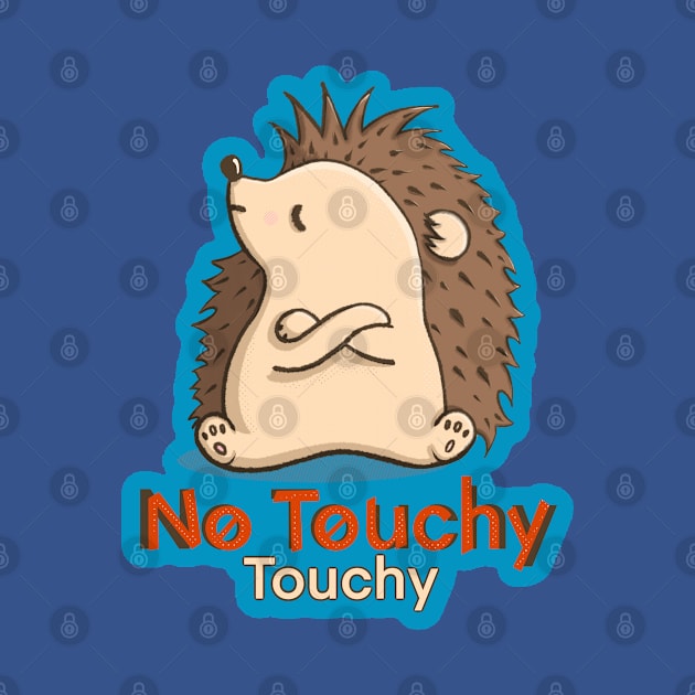 No Touchy! Hedgehog- Teal by Creasorz