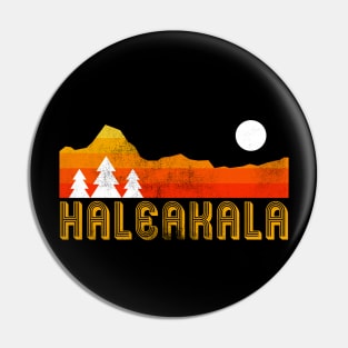 Haleakala  national park retro vintage Pin