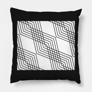 Abstract geometric pattern - black and white. Pillow