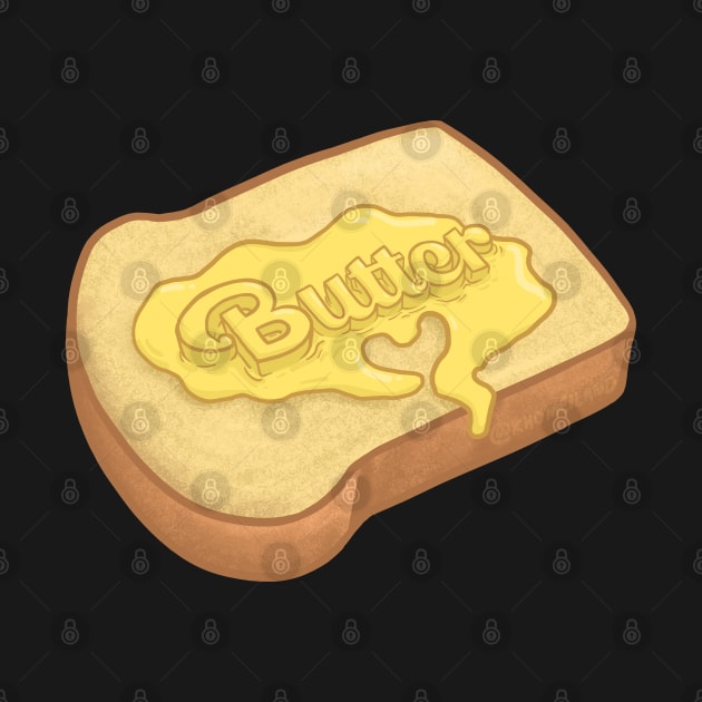Butter Lettering on Toast by Khotekmei