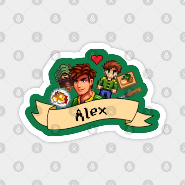 Alex Stardew Valley Magnet by LavenderLilypad