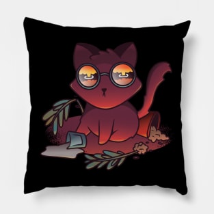 Catastrophe Cat Pillow