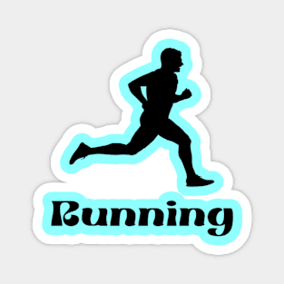 Man Running for fitness Magnet