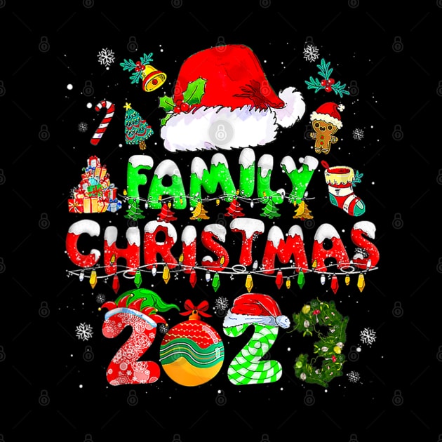 Family Christmas 2023 Matching Squad Santa Elf by rhazi mode plagget