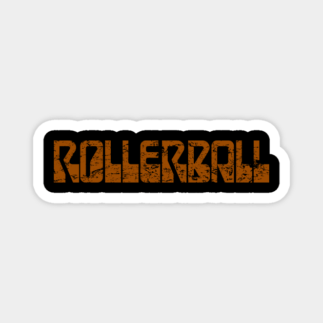 Rollerball – Logo (weathered and worn) Magnet by GraphicGibbon
