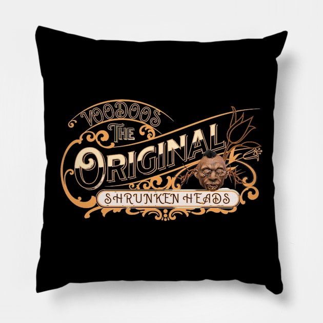 Voodoos Original Shrunken Heads Pillow by ArtisticEnvironments