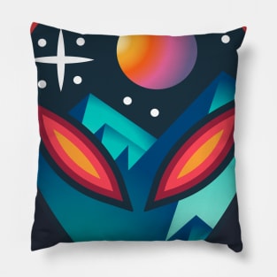 Alien Color Tattoo Pillow