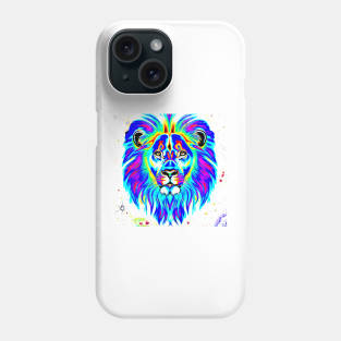 The Lion Blue Rainbow Phone Case