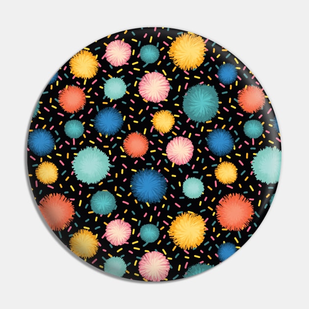 Pom Poms And Party Sprinkles Pin by Sandra Hutter Designs