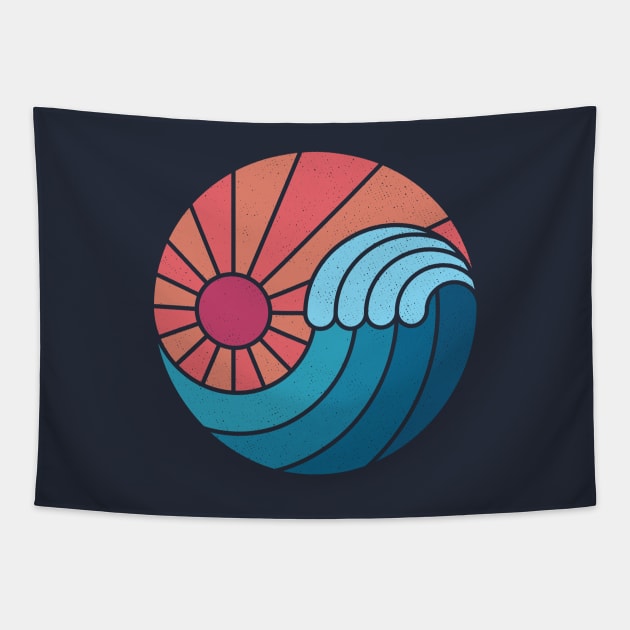 Sun & Sea Tapestry by Thepapercrane