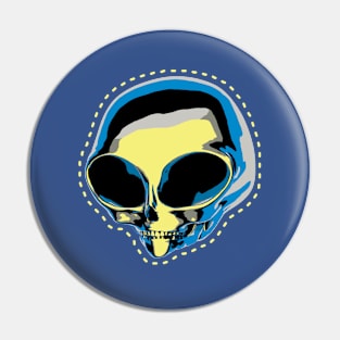 Alien Skull Pin