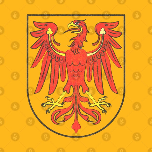 Faded-Style Brandenburg Coat Of Arms / German Gift by DankFutura