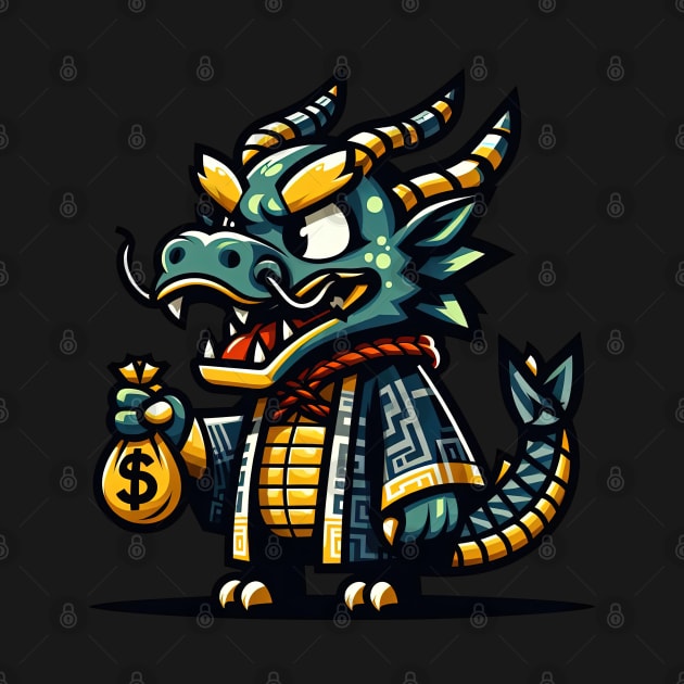 The Wealthy Dragon by T-Shirt Paradise