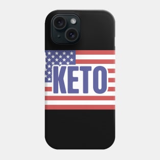 American Flag & KETO Phone Case