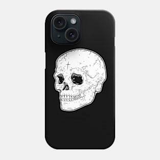 Skull with cross Phone Case