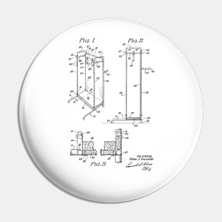 Yoga Exercising Apparatus Vintage Patent Hand Drawing Pin