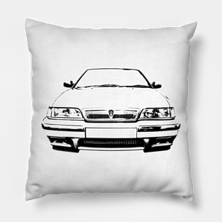 Rover 200 1990s British classic car block black Pillow