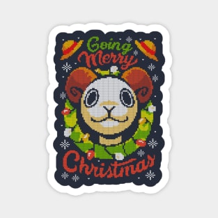 One Piece - Going Merry Christmas Ugly Sweater Magnet