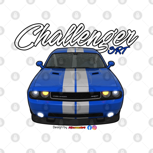 Challenger SRT8 Blue by pjesusart by PjesusArt
